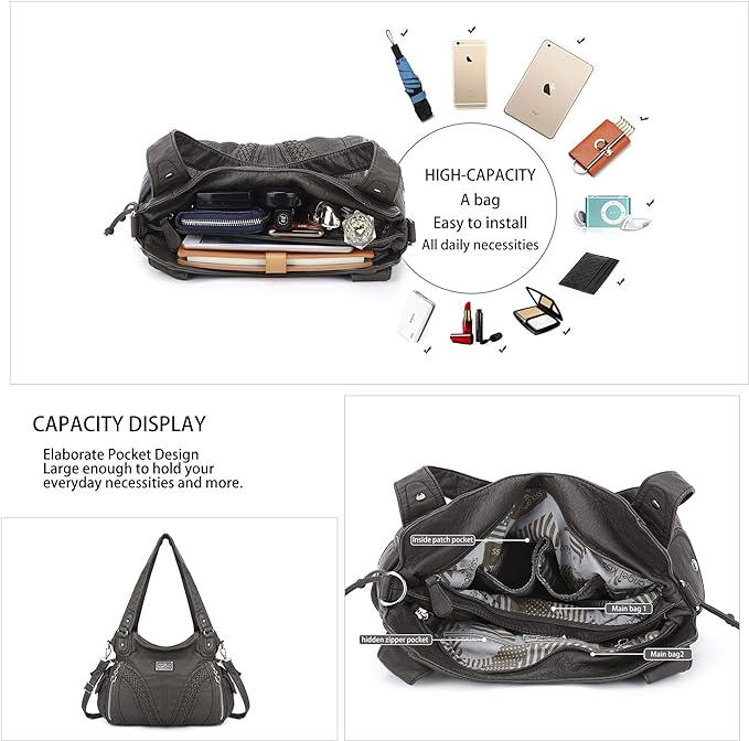Women Fashion Handbag Tote Bag Shoulder Bag Top Handle Satchel Purse