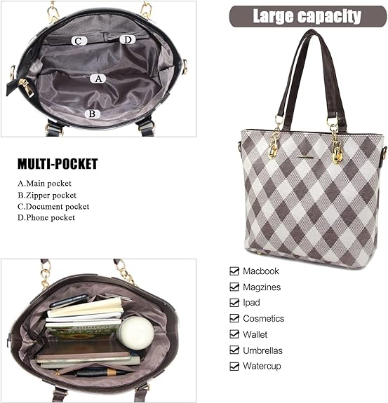 Women Fashion Handbag Tote Bag Shoulder Bag Top Handle Satchel Purse