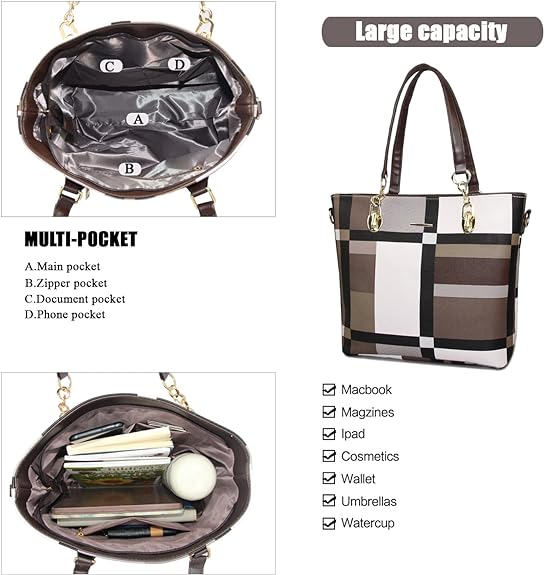 Women Fashion Handbag Tote Bag Shoulder Bag Top Handle Satchel Purse