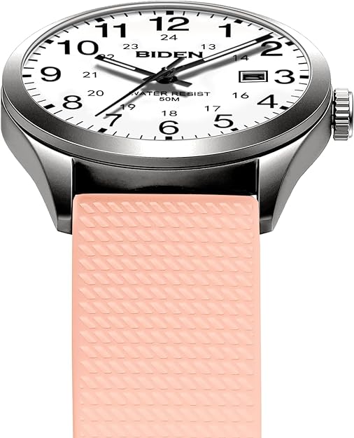 Analog Quartz Sports Unisex Watch 30M Waterproof Watch for Men Women Nurse Medical Professionals-Military Time with Second Hand Glowing Easy to Read Dial Wrist Watch