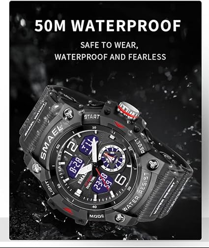 ONE: Men's Watches Multi Function Military S-Shock Sports Watch LED Digital Waterproof
