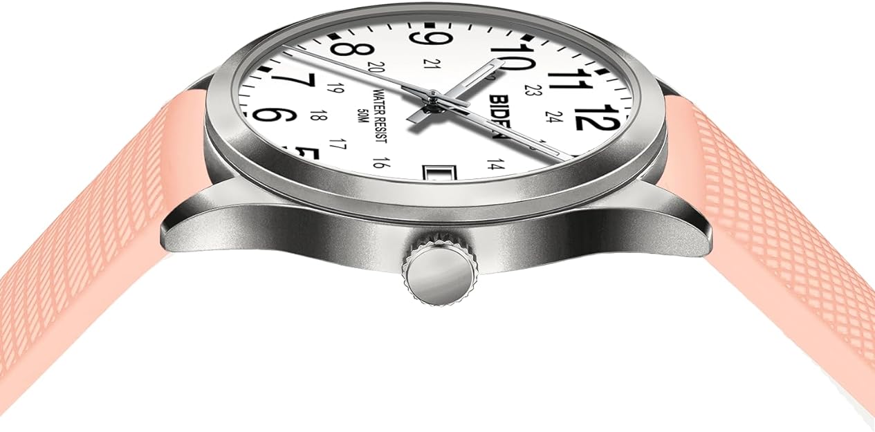 Analog Quartz Sports Unisex Watch 30M Waterproof Watch for Men Women Nurse Medical Professionals-Military Time with Second Hand Glowing Easy to Read Dial Wrist Watch