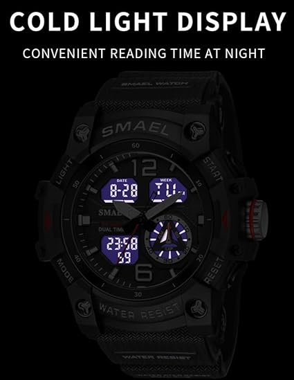 ONE: Men's Watches Multi Function Military S-Shock Sports Watch LED Digital Waterproof