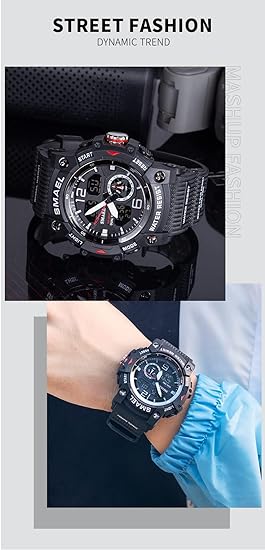 ONE: Men's Watches Multi Function Military S-Shock Sports Watch LED Digital Waterproof