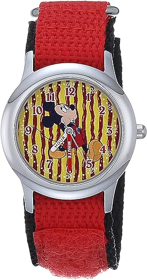 ONE: Kids Disney Mickey Mouse Minnie Mouse Analog Quartz Time Teacher Wrist Watch for Toddlers, Boys & Girls to Learn How to Tell Time