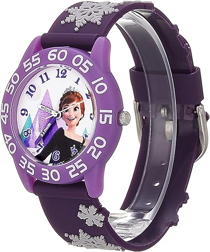 ONE: Disney Frozen Kids' Plastic Time Teacher Analog Quartz 3D Strap Watch - For the Disney Lover: Disney