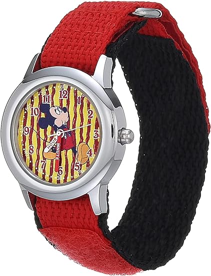 ONE: Kids Disney Mickey Mouse Minnie Mouse Analog Quartz Time Teacher Wrist Watch for Toddlers, Boys & Girls to Learn How to Tell Time