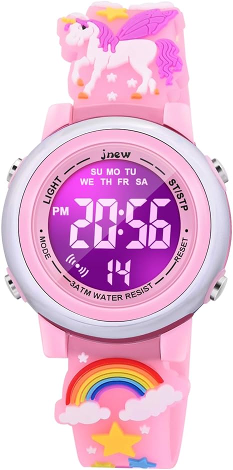 ONE: 3D Cartoon Waterproof Watches for Girls with Alarm - Best Toys Gifts for Girls Age 3-10