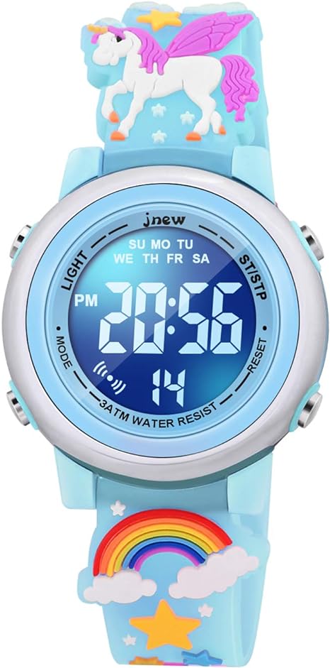 ONE: 3D Cartoon Waterproof Watches for Girls with Alarm - Best Toys Gifts for Girls Age 3-10