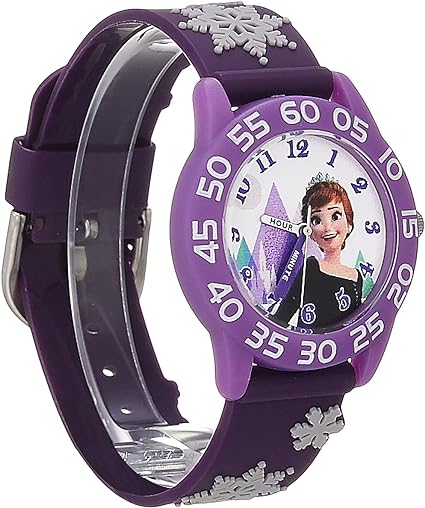 ONE: Disney Frozen Kids' Plastic Time Teacher Analog Quartz 3D Strap Watch - For the Disney Lover: Disney