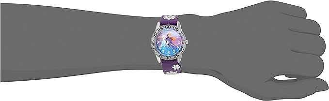 ONE: Disney Frozen Kids' Plastic Time Teacher Analog Quartz 3D Strap Watch - For the Disney Lover: Disney