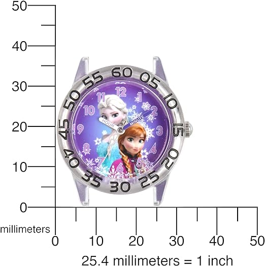 ONE: Disney Frozen Kids' Plastic Time Teacher Analog Quartz 3D Strap Watch - For the Disney Lover: Disney