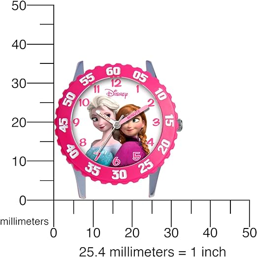 ONE: Disney Frozen Kids' Plastic Time Teacher Analog Quartz 3D Strap Watch - For the Disney Lover: Disney