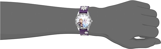 ONE: Disney Frozen Kids' Plastic Time Teacher Analog Quartz 3D Strap Watch - For the Disney Lover: Disney