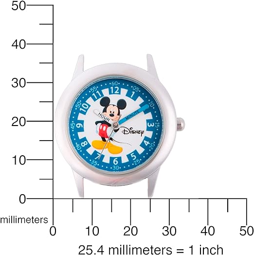 ONE: Kids Disney Mickey Mouse Minnie Mouse Analog Quartz Time Teacher Wrist Watch for Toddlers, Boys & Girls to Learn How to Tell Time