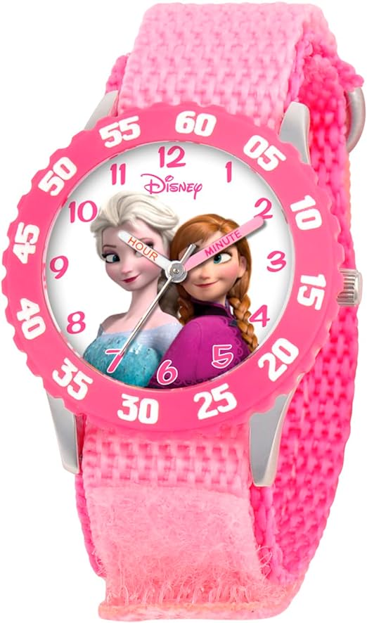 ONE: Disney Frozen Kids' Plastic Time Teacher Analog Quartz 3D Strap Watch - For the Disney Lover: Disney