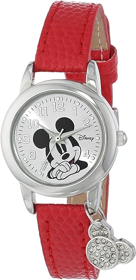 ONE: DISNEY Classic Mickey Mouse Watch Leather Strap Watch