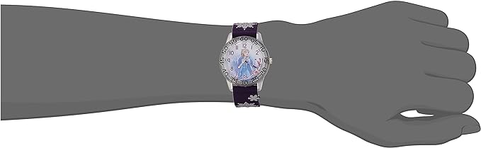 ONE: Disney Frozen Kids' Plastic Time Teacher Analog Quartz 3D Strap Watch - For the Disney Lover: Disney