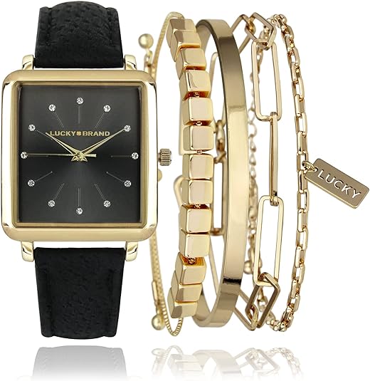 ONE:  Luxury Elegant Watch and Bracelet Set for Women:  Rhinestone with Bangles Starry Sky
