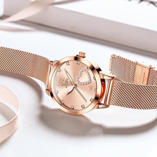 ONE:  Luxury Elegant Watch and Bracelet Set for Women:  Rhinestone with Bangles Starry Sky