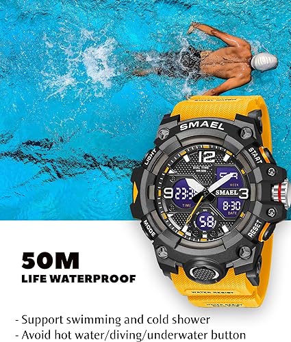 ONE: Men's Watches Multi Function Military S-Shock Sports Watch LED Digital Waterproof