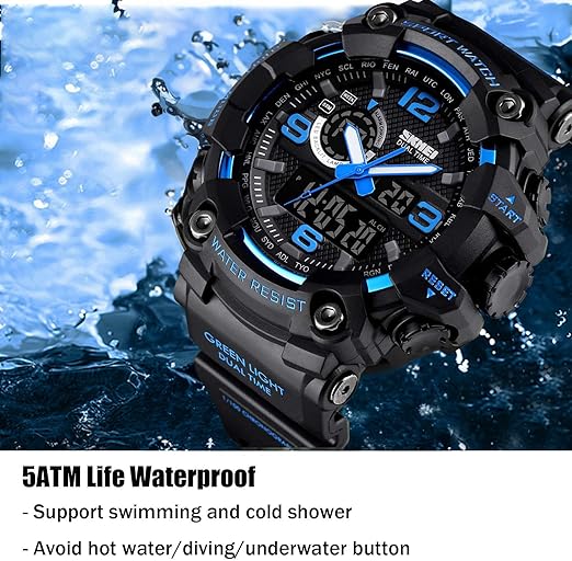 ONE: Men's Watches Multi Function Military S-Shock Sports Watch LED Digital Waterproof
