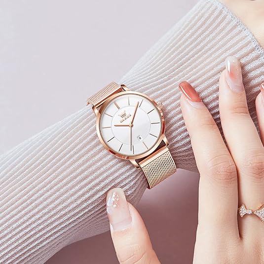 ONE:  Luxury Elegant Watch and Bracelet Set for Women:  Rhinestone with Bangles Starry Sky