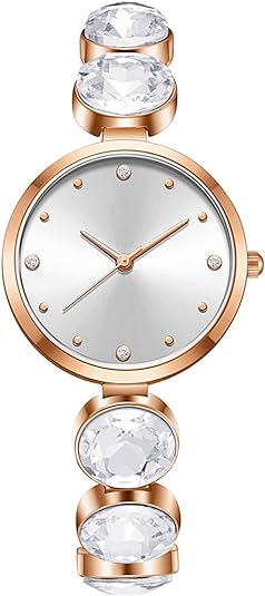 ONE: Luxury Elegant Wrist Watch for Women Analog Quartz Rhinestone  Bangle Bracelet Jewelry