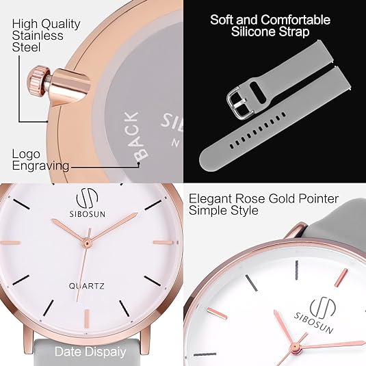ONE: Luxury Wrist Watch Minimalist Men Square Dial Business Style Leather Strap Quartz Analog