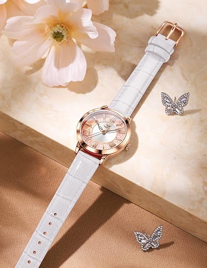 ONE:  Luxury Elegant Watch and Bracelet Set for Women:  Rhinestone with Bangles Starry Sky