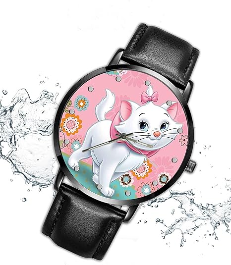 ONE: Wrist Watch for Men and Women Color: The Pink Cat