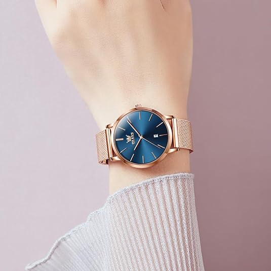ONE:  Luxury Elegant Watch and Bracelet Set for Women:  Rhinestone with Bangles Starry Sky