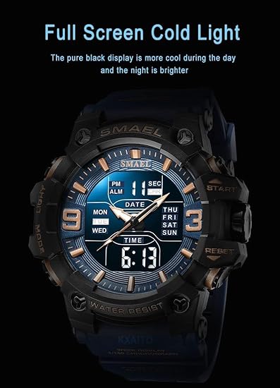 ONE: Men's Watches Multi Function Military S-Shock Sports Watch LED Digital Waterproof