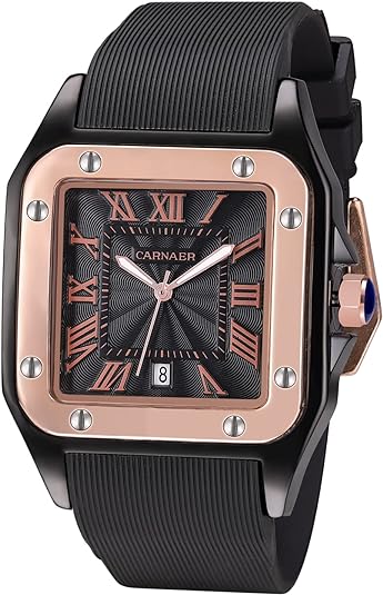 ONE: Luxury Wrist Watch Minimalist Men Square Dial Business Style Leather Strap Quartz Analog