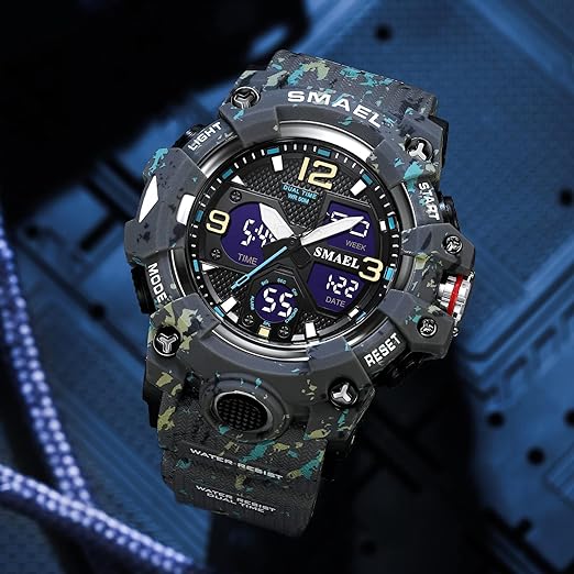 ONE: Men's Watches Multi Function Military S-Shock Sports Watch LED Digital Waterproof