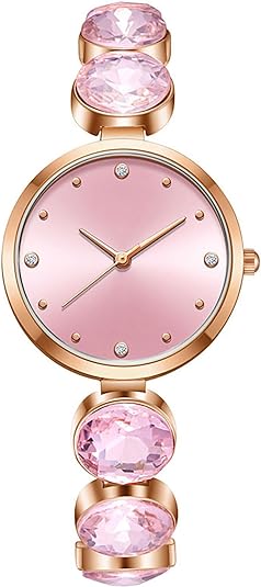 ONE: Luxury Elegant Wrist Watch for Women Analog Quartz Rhinestone  Bangle Bracelet Jewelry