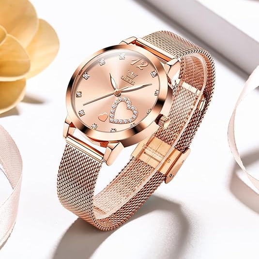 ONE:  Luxury Elegant Watch and Bracelet Set for Women:  Rhinestone with Bangles Starry Sky