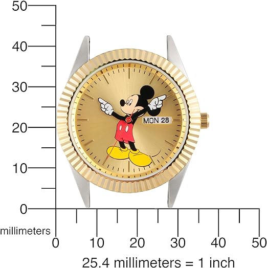 ONE: Disney Adult Classic Metal Bracelet Analog Quartz Watch
