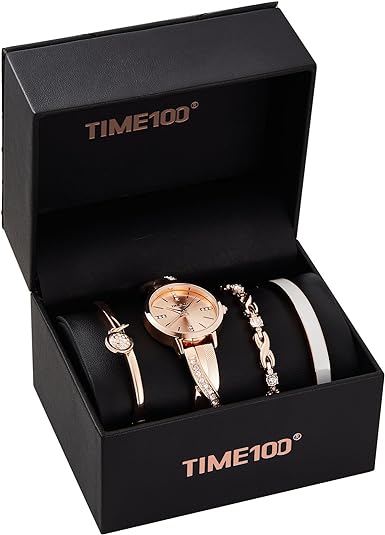 ONE:  Luxury Elegant Watch and Bracelet Set for Women:  Rhinestone with Bangles Starry Sky