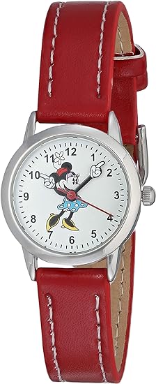 ONE: DISNEY Classic Mickey Mouse Watch Leather Strap Watch