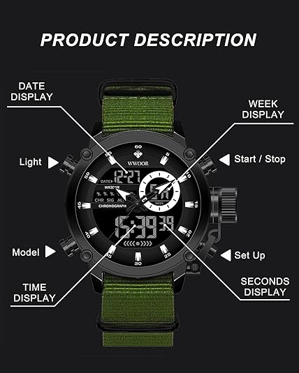 ONE: High Quality Military Sports Watch Lightweight Tactical Waterproof