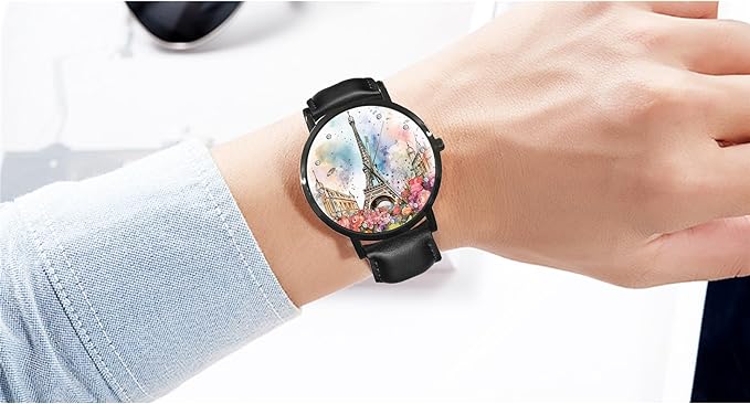 ONE:  Wrist Watches for Men and Women Color: Van Gogh Starry Night