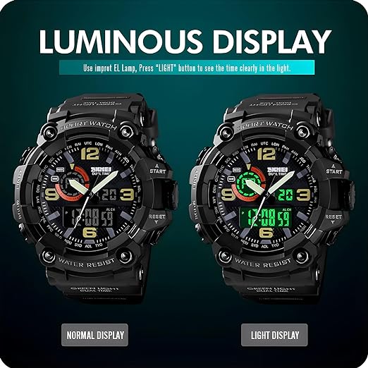 ONE: Men's Watches Multi Function Military S-Shock Sports Watch LED Digital Waterproof