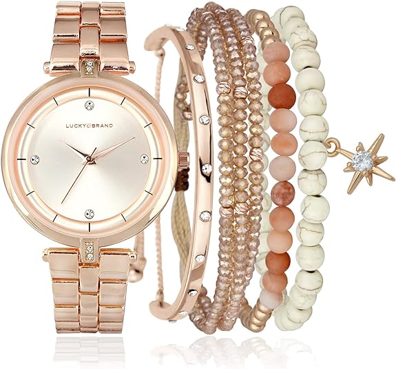 ONE:  Luxury Elegant Watch and Bracelet Set for Women:  Rhinestone with Bangles Starry Sky