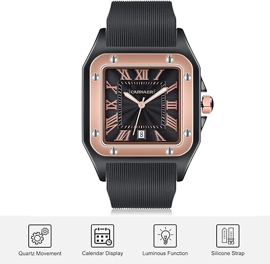 ONE: Luxury Wrist Watch Minimalist Men Square Dial Business Style Leather Strap Quartz Analog