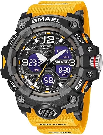 ONE: Men's Watches Multi Function Military S-Shock Sports Watch LED Digital Waterproof