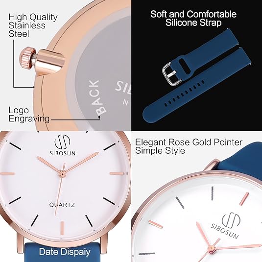 ONE: Luxury Wrist Watch Minimalist Men Square Dial Business Style Leather Strap Quartz Analog