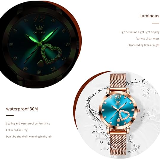 ONE:  Luxury Elegant Watch and Bracelet Set for Women:  Rhinestone with Bangles Starry Sky