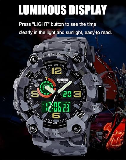 ONE: Men's Watches Multi Function Military S-Shock Sports Watch LED Digital Waterproof