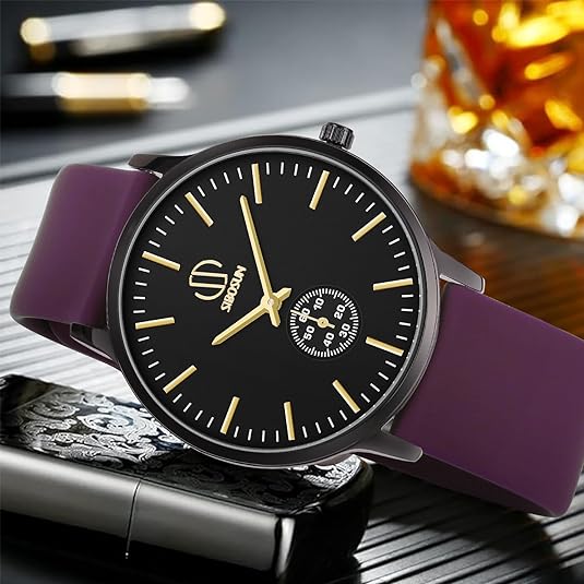 ONE: Luxury Wrist Watch Minimalist Men Square Dial Business Style Leather Strap Quartz Analog